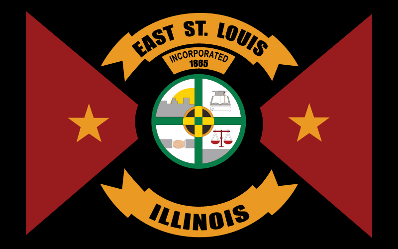 City of East St. Louis (IL) Flag - For Sale, 3x5 Nylon - Made in USA