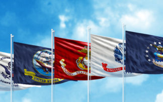 Outdoor Military Flags