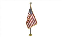 Image 8' Endura Premium Flag Set with American Indoor Flag