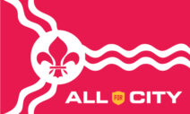 St Louis City SC City Red - ALL for CITY Flag - Unique
