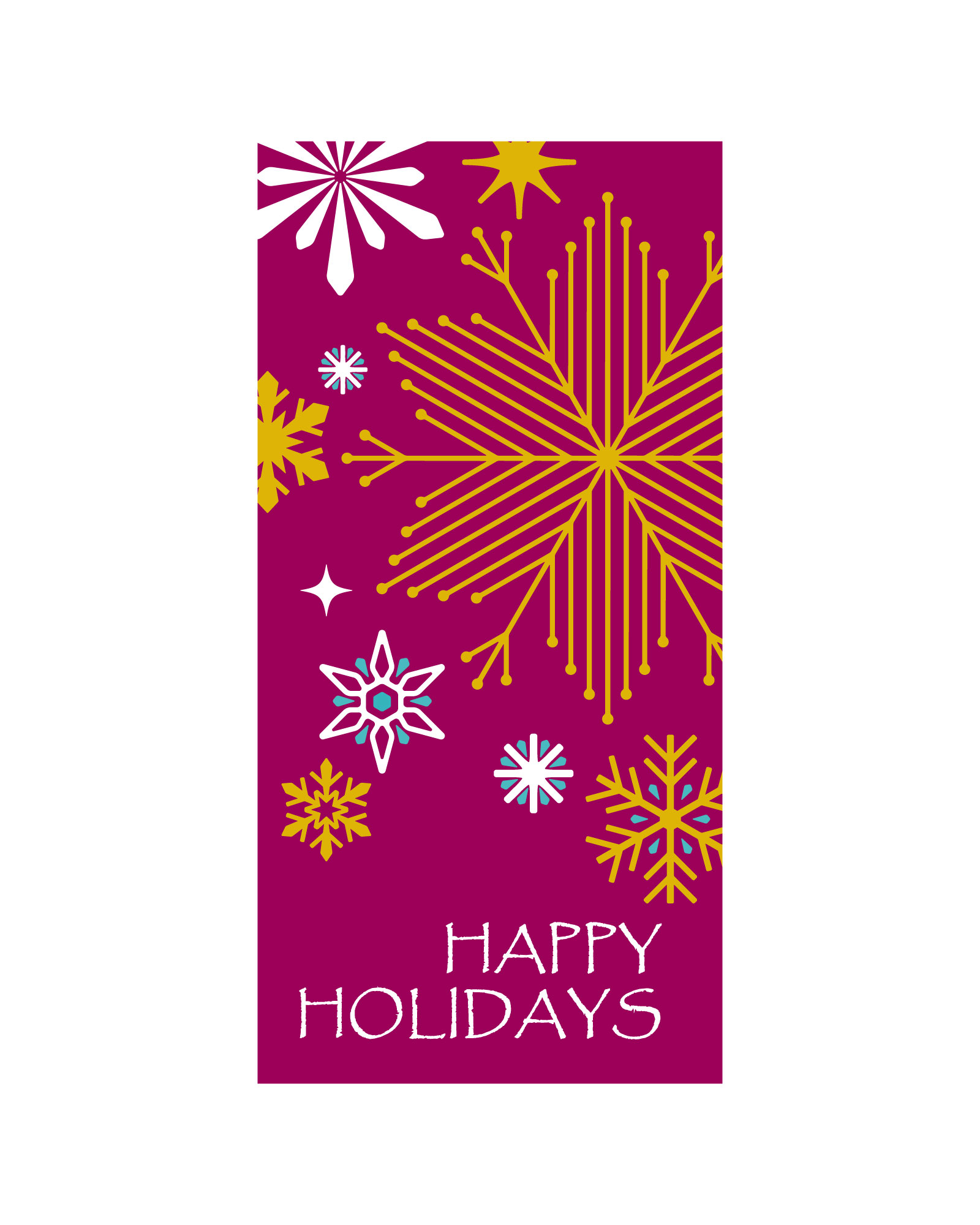Image Snowflake Colorful Single Banner